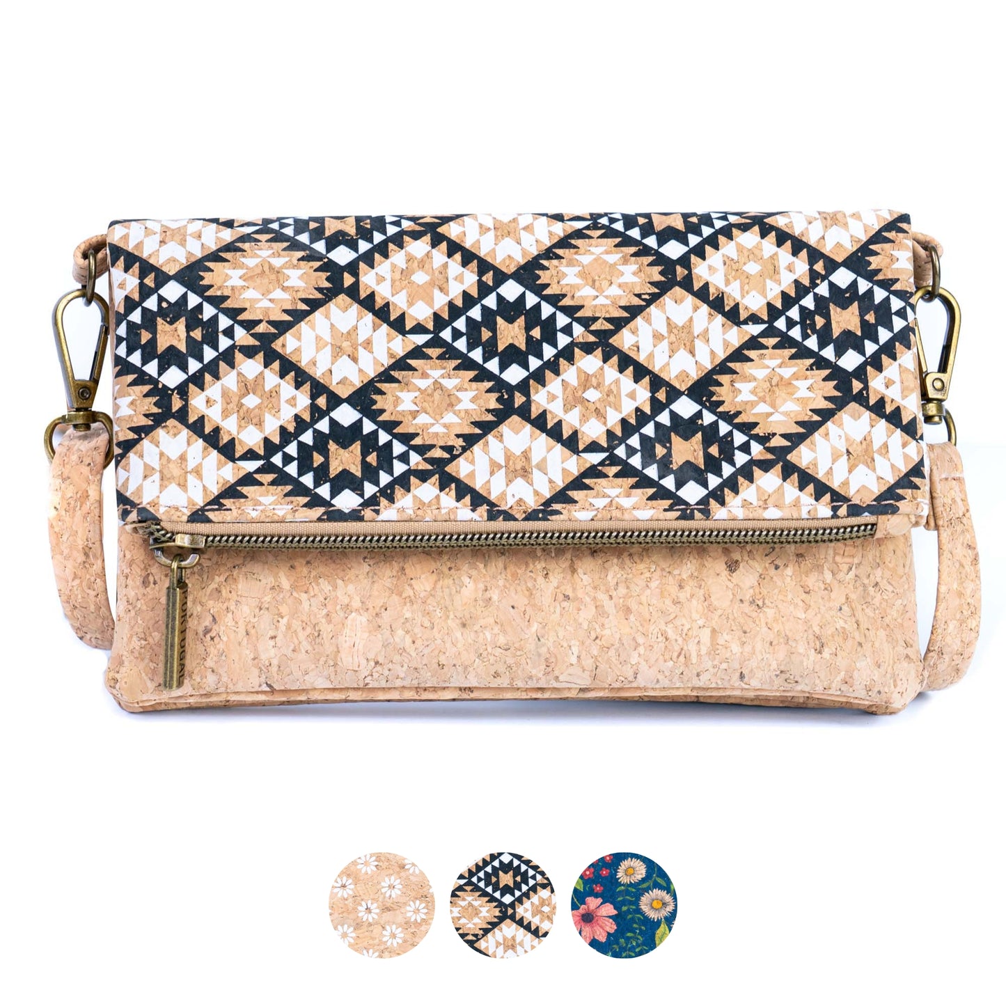 Vegan Cork Mini Crossbody Clutch BAG-2373
