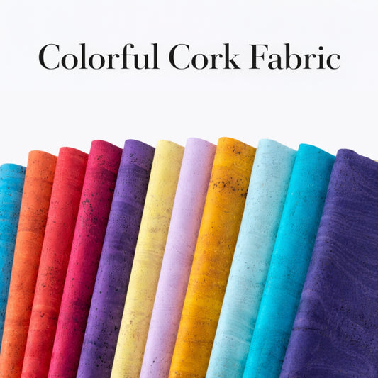 Colorful Cork Fabric - Sample