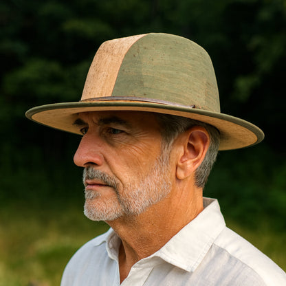 Cork Wide-Brim Fedora Hat L-1140