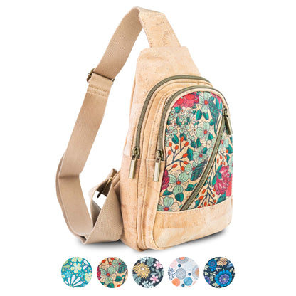 Cork Mosaic Sling Bag — BAG-2410