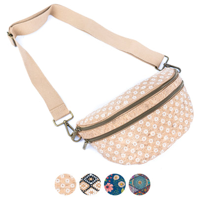 Cork Waist Bag with Double Zipper BAG-2379