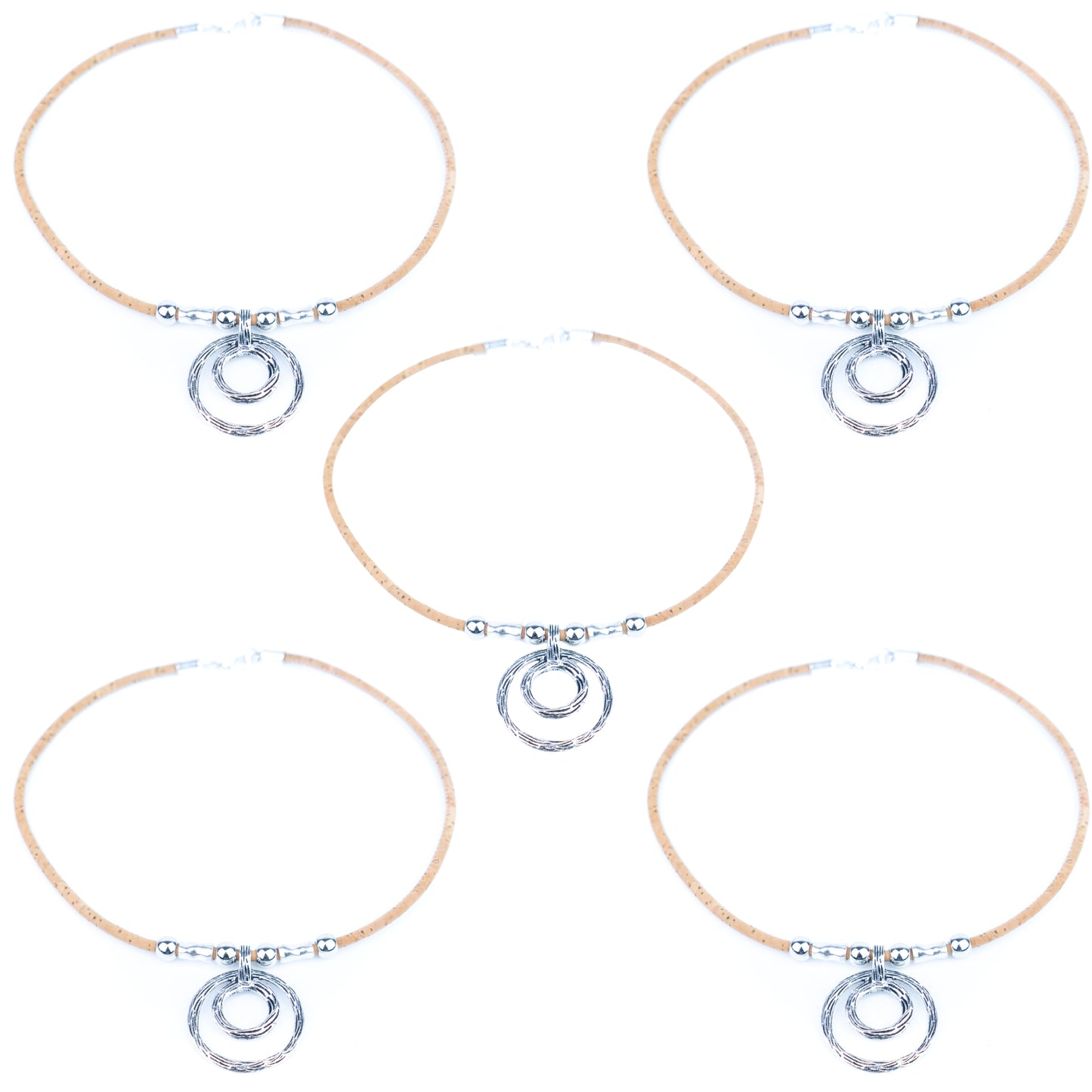 3mm round Cork Handmade necklace colar women original wooden jewelry N-306-5