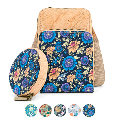 Cork Bloom Crossbody Phone Bag & Coin Purse — BAG-2411