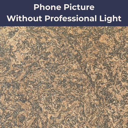Brown Marble Natural Cork Fabric with PU Backing – COF-806