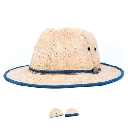 Cork Safari Hat with Contrast Trim L-1144