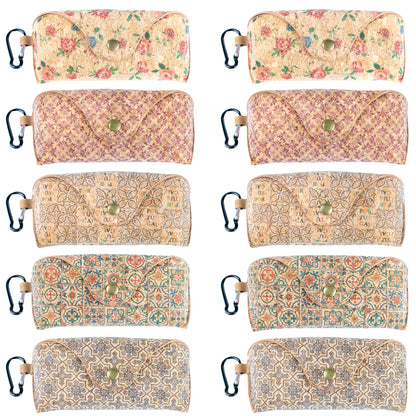 Cork Glasses Cases with Carabiner Clip L-1162-10（10units）