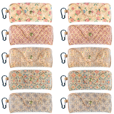 Cork Glasses Cases with Carabiner Clip L-1162-10（10units）