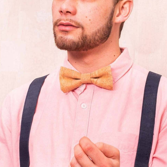 Cork Bowties With Box: Stylish, Perfect for Special Occasions L-577
