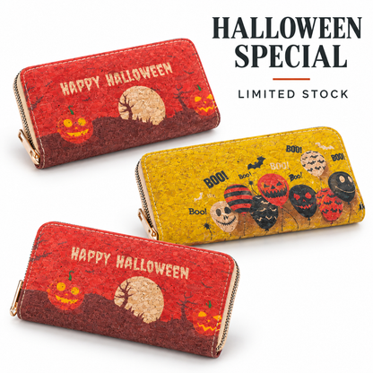 Halloween Cork Wallet – Spooky Printed Wallet | BAGD-625-10