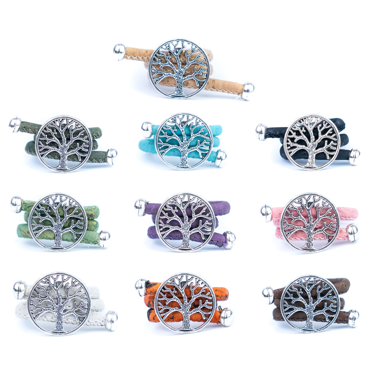 Tree pendant Antique Silver vintage women Ring adjustable jewelry RW-008-MIX-10
