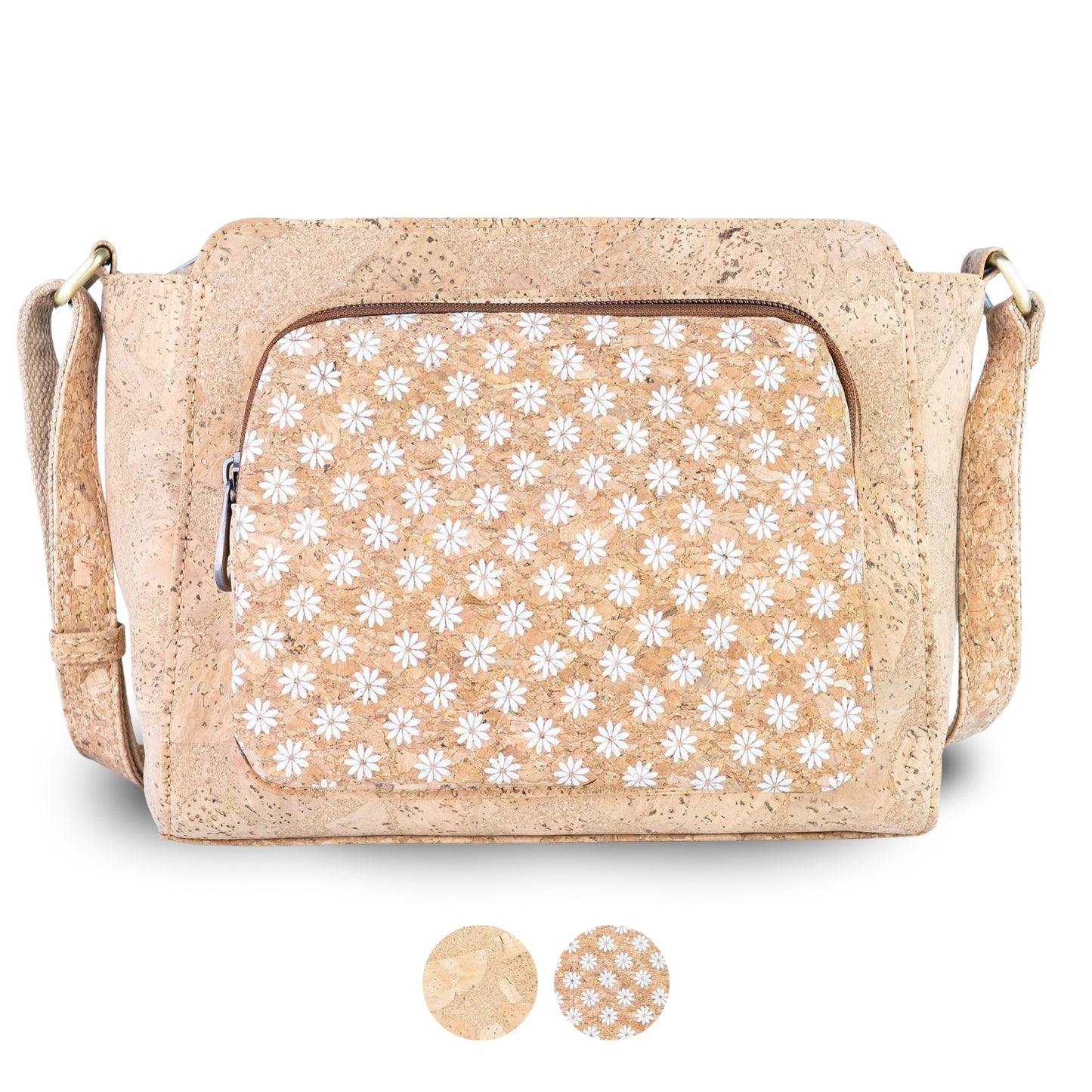 Cork Crossbody Bag — Adjustable Strap BAGD-642
