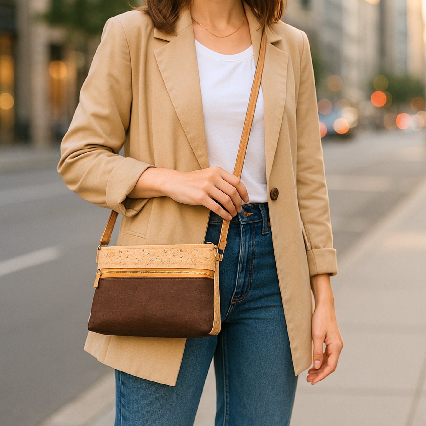 Cork Crossbody Bag Shoulder Purse BAGP-320