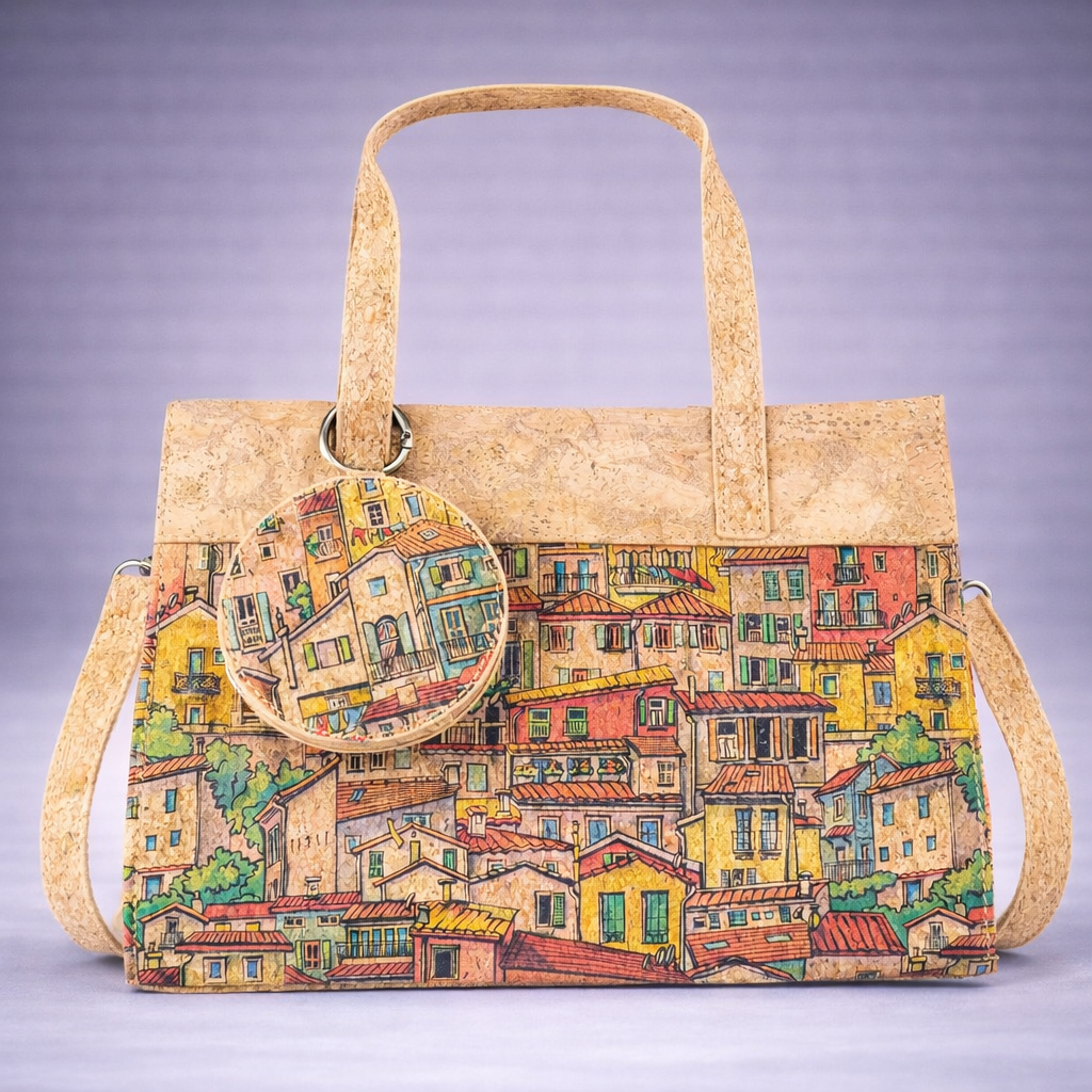 Cork Handbag with Coin Purse BAGD-613