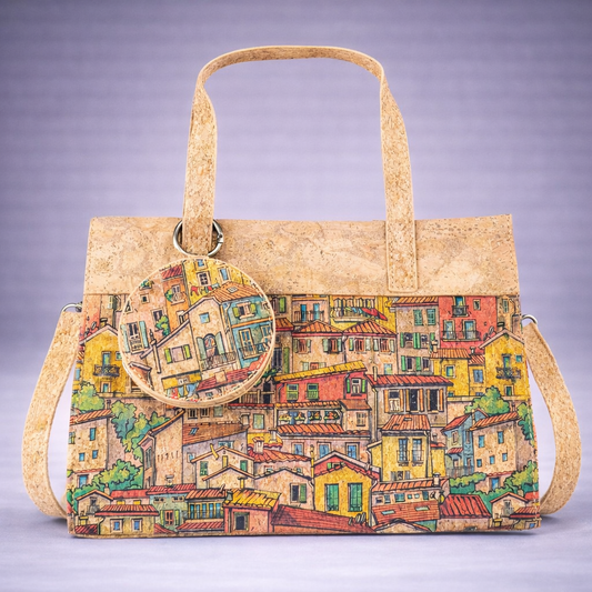 Cork Handbag with Coin Purse BAGD-613