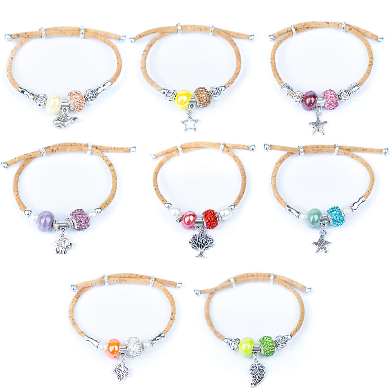 Handmade Cork Bracelet BR-424-MIX-8
