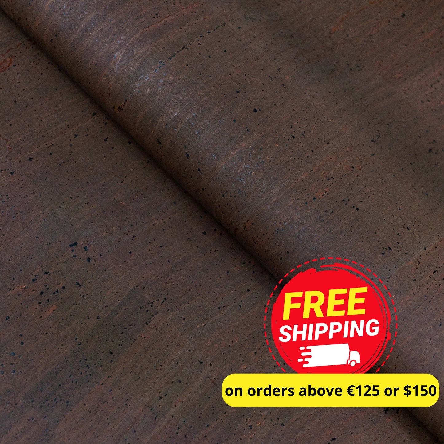 Earthy Brown Cork Fabric COF-609