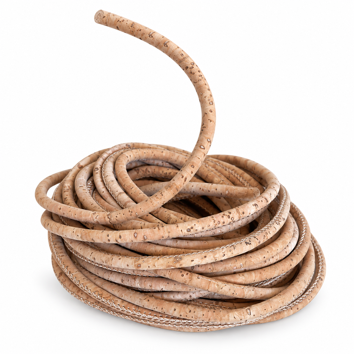 5mm Natural Round Cork Cord for Jewelry Making & Crafts – COR-900 (10 Meters)