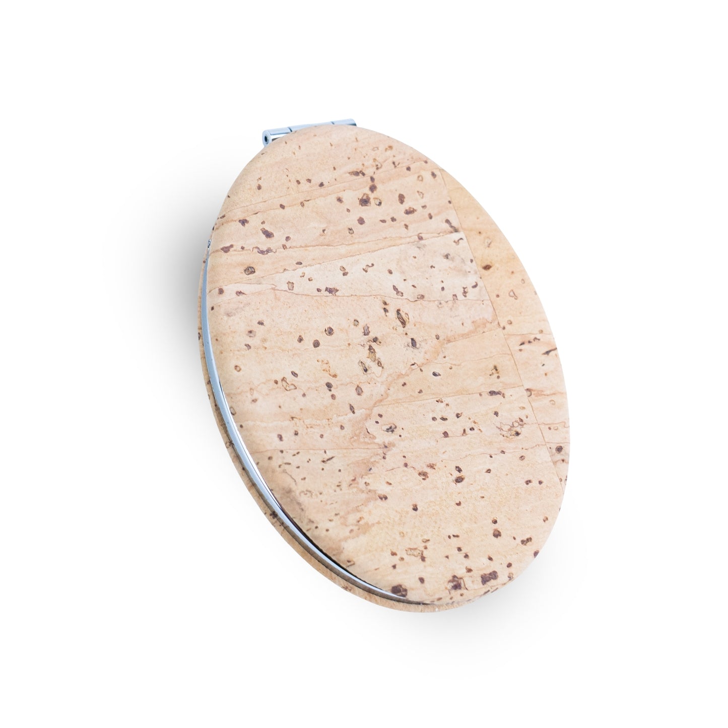 Slim Oval Cork Compact Mirror – Double-Sided (12-Pack) L-1211-12