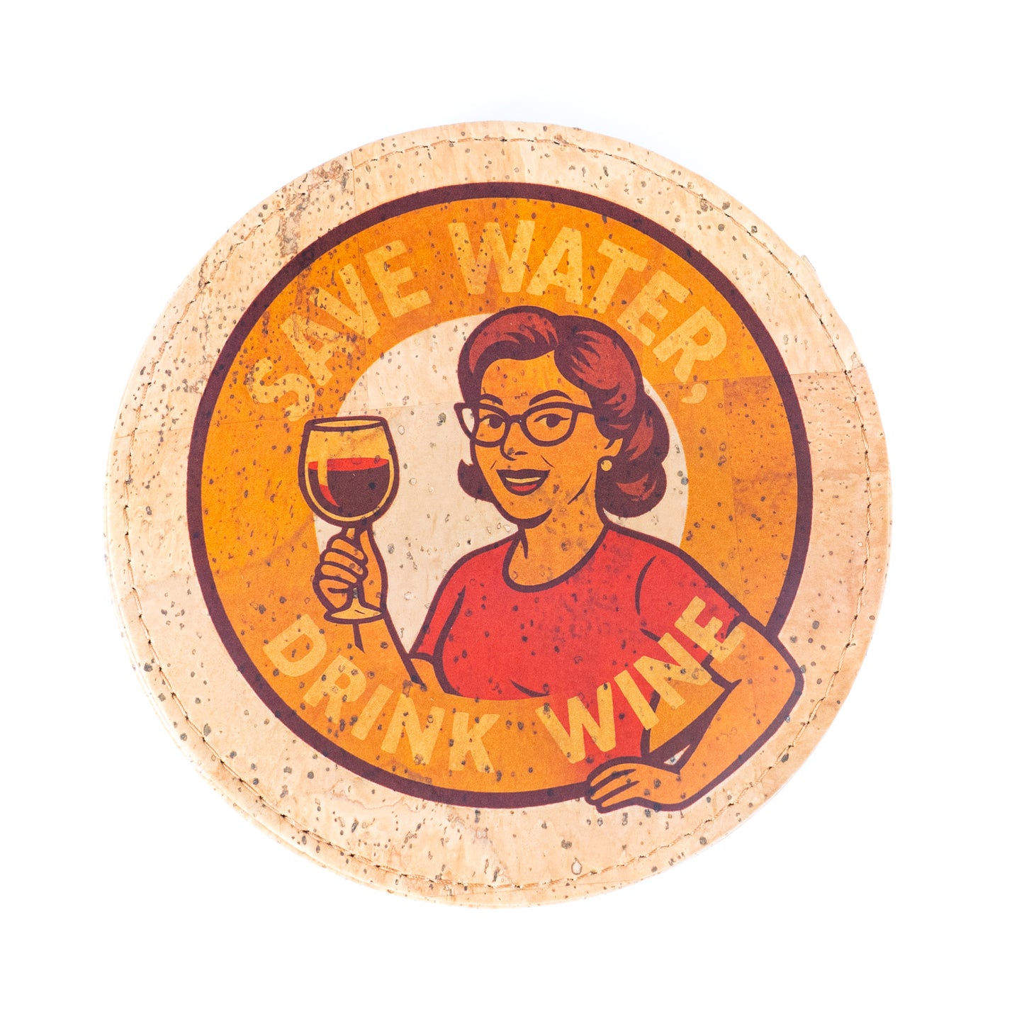 Cork Wine Accessory Gift Set – 4-Piece in Natural Cork Box L-1156