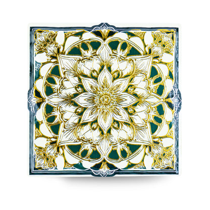 Mandala Ceramic Coasters with Cork Backing L-1138-12