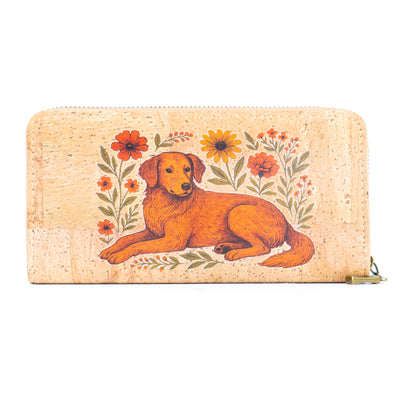 Cork Wallet with Wrist Strap – Dog, Cat, Fox & Squirrel Designs BAG-2020-ABCD