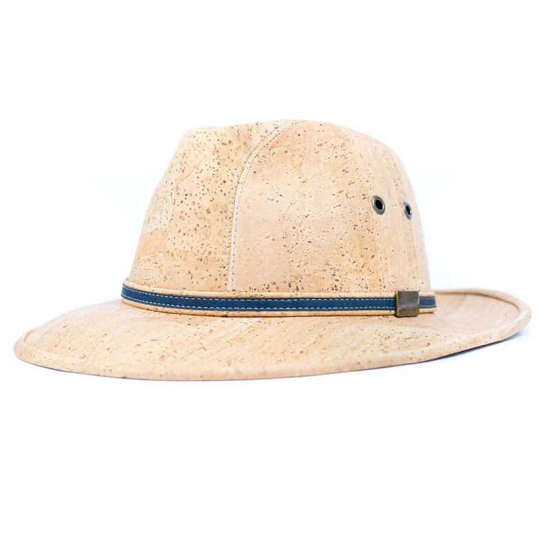 Cork Safari Hat with Contrast Trim L-1144