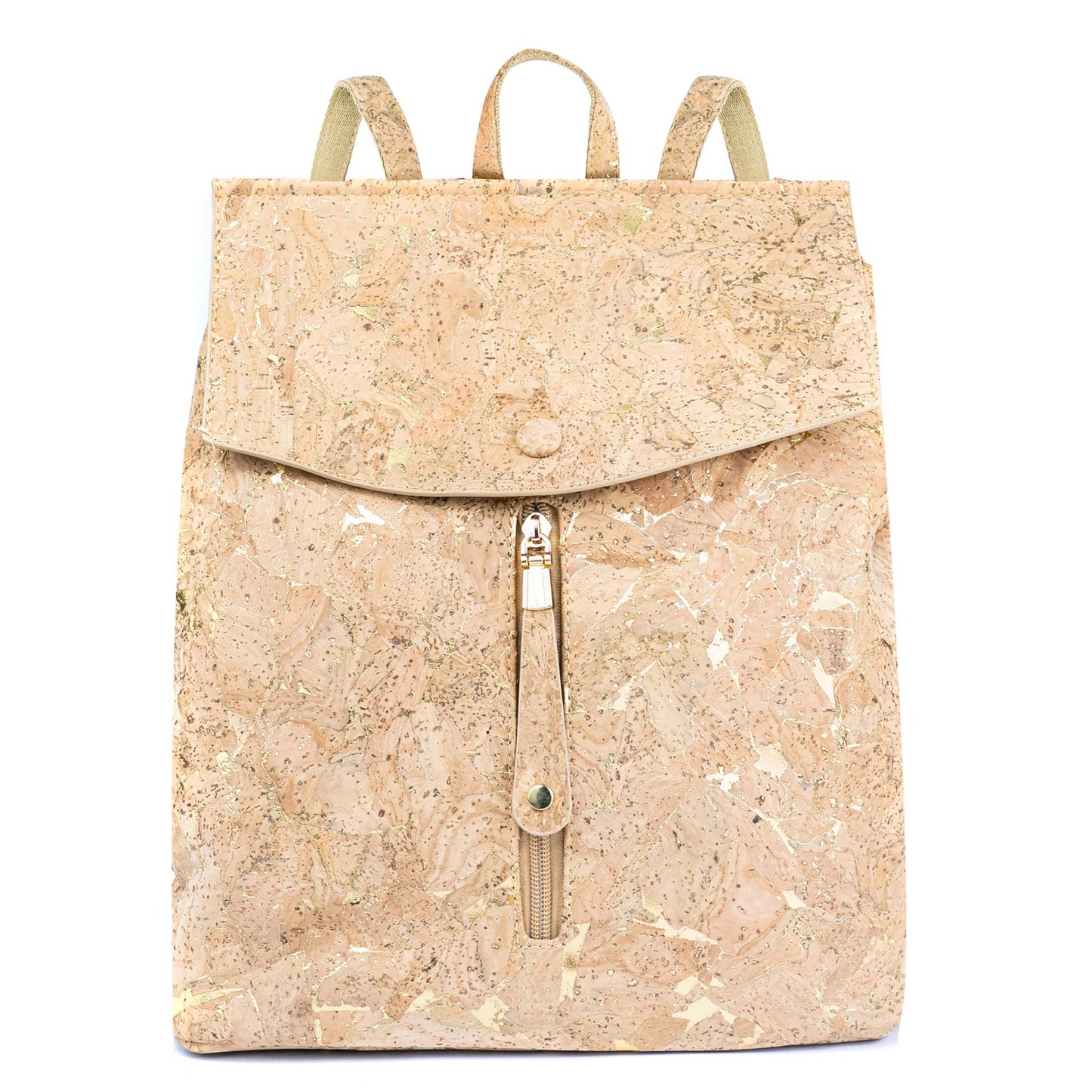 Cork Backpack with Gold Flecks – Eco-Friendly Vegan Bag BAG-2096