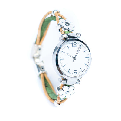 Natural Colored Cork Threads and Alloy accessories Handmade DIY Ladies Fashion Watch WA-465