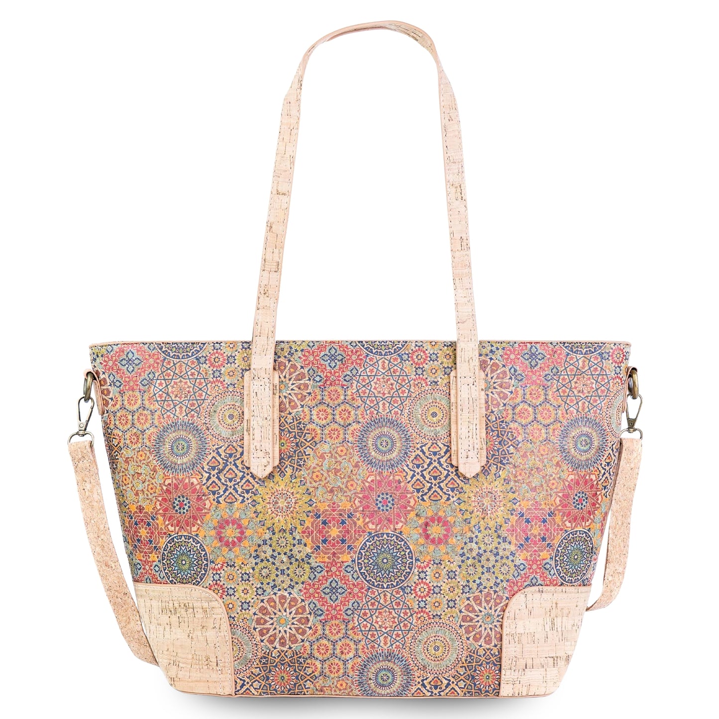 Printed Cork Tote & Crossbody Bag — BAGD-631