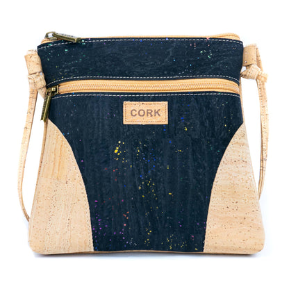 Cork Crossbody Bag – Vegan Shoulder Purse with Zipper Pocket BAGP-329