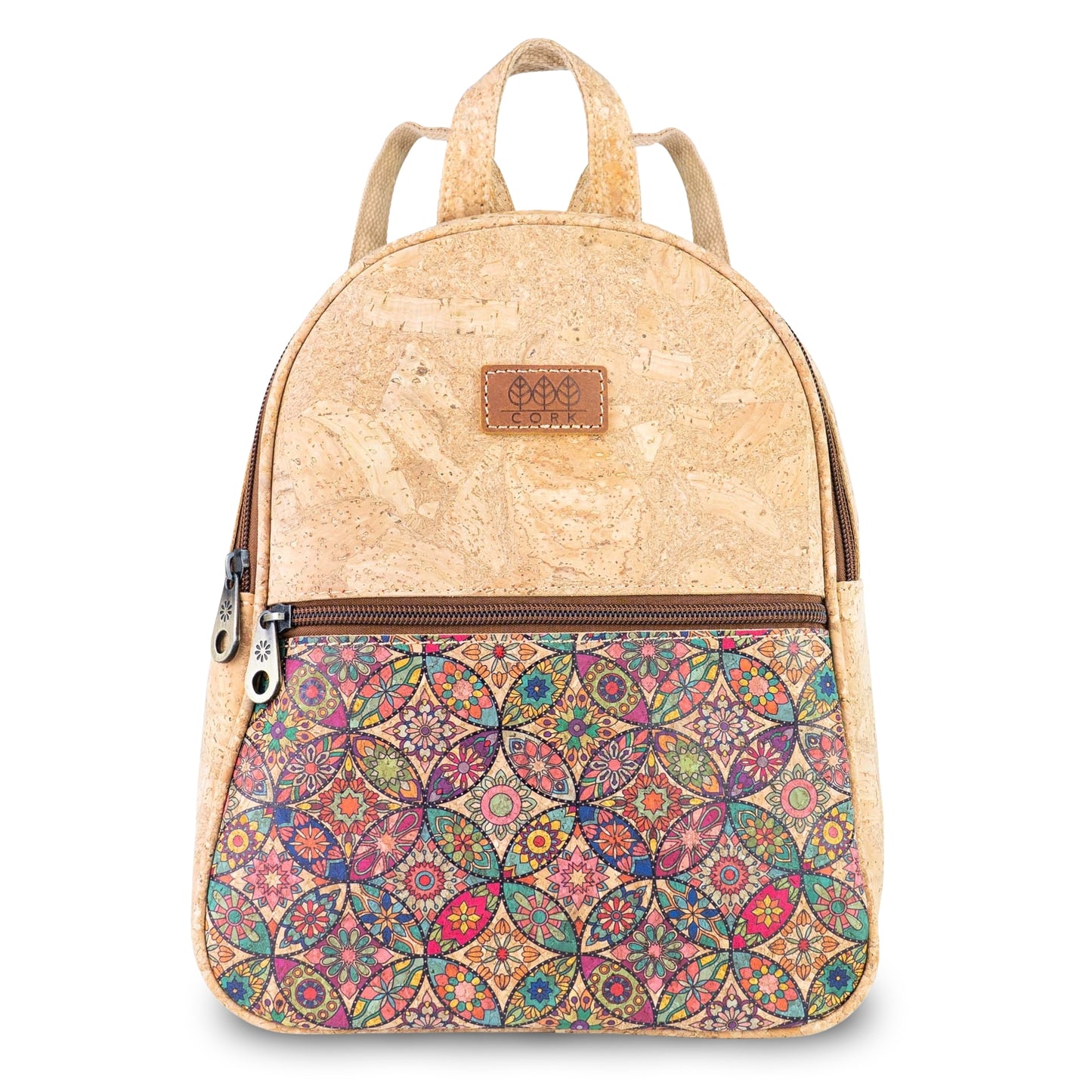 Cork Backpack with Front Zip Pocket – Adjustable Straps BAGD-650
