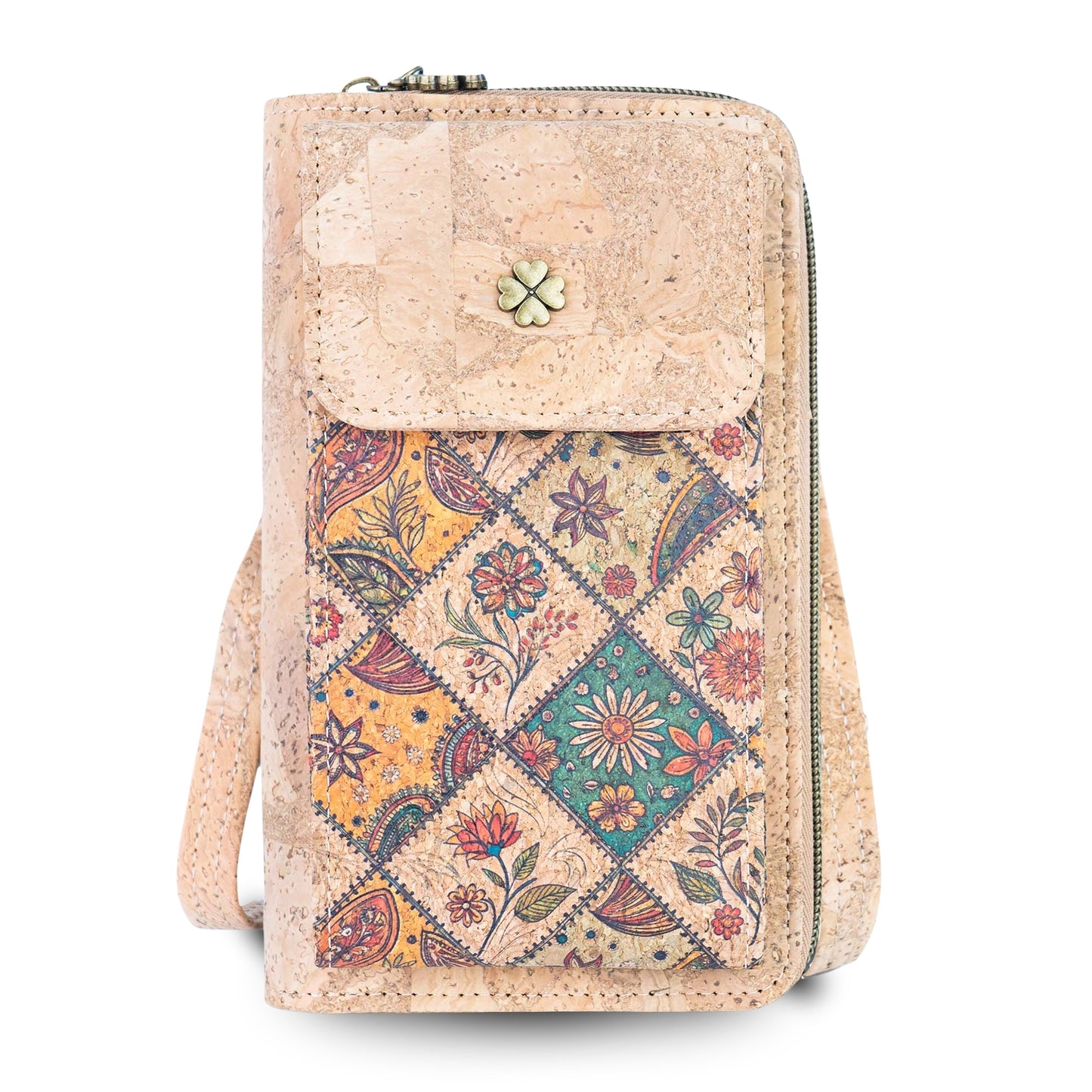 Cork Phone Bag & Wallet — Vegan & Eco-Friendly | 6 Prints