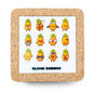 NEW STYLE Ceramic Tile Coaster on Cork Base L-1122