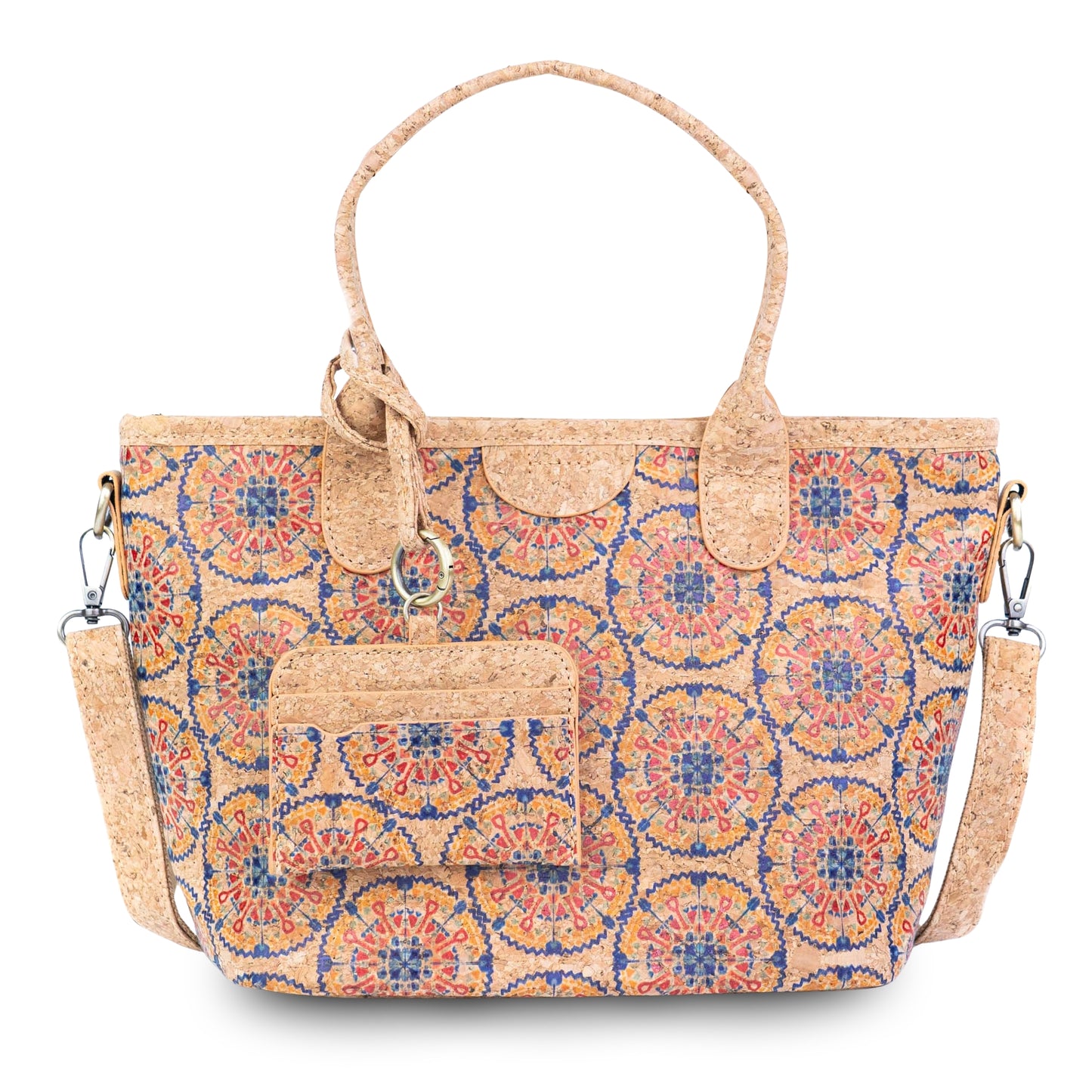 Cork Handbag & Crossbody with Detachable Card Holder — BAGD-627