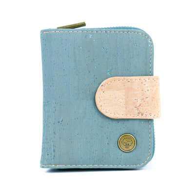 Stylish Solid-Color Cork Women's Short Wallet BAG-2353