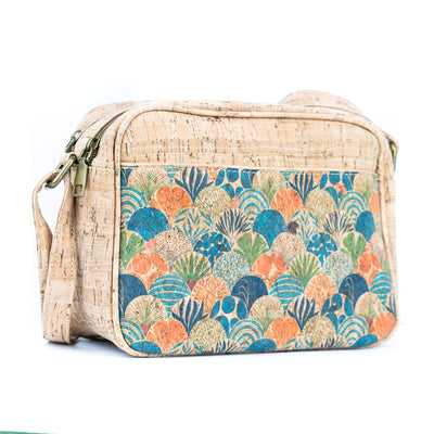 Floral & Mosaic Cork Crossbody Bag – Lightweight, Vegan & Stylish BAGD-564