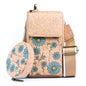 Natural Cork Women's Printed Phone Pouch with Detachable Coin Purse BAG-2310
