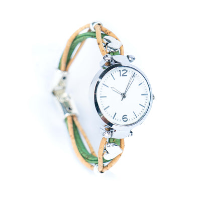 Natural Colored Cork Threads and Alloy accessories Handmade DIY Ladies Fashion Watch WA-460