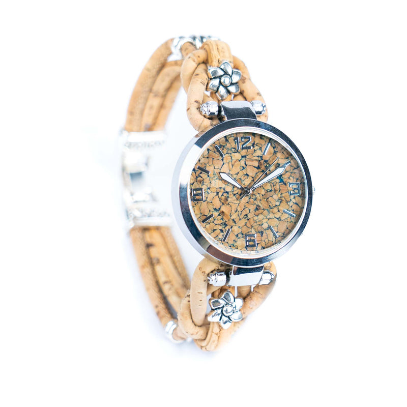 Natural Colored Cork Threads and Alloy accessories Handmade DIY Ladies Fashion Watch WA-462