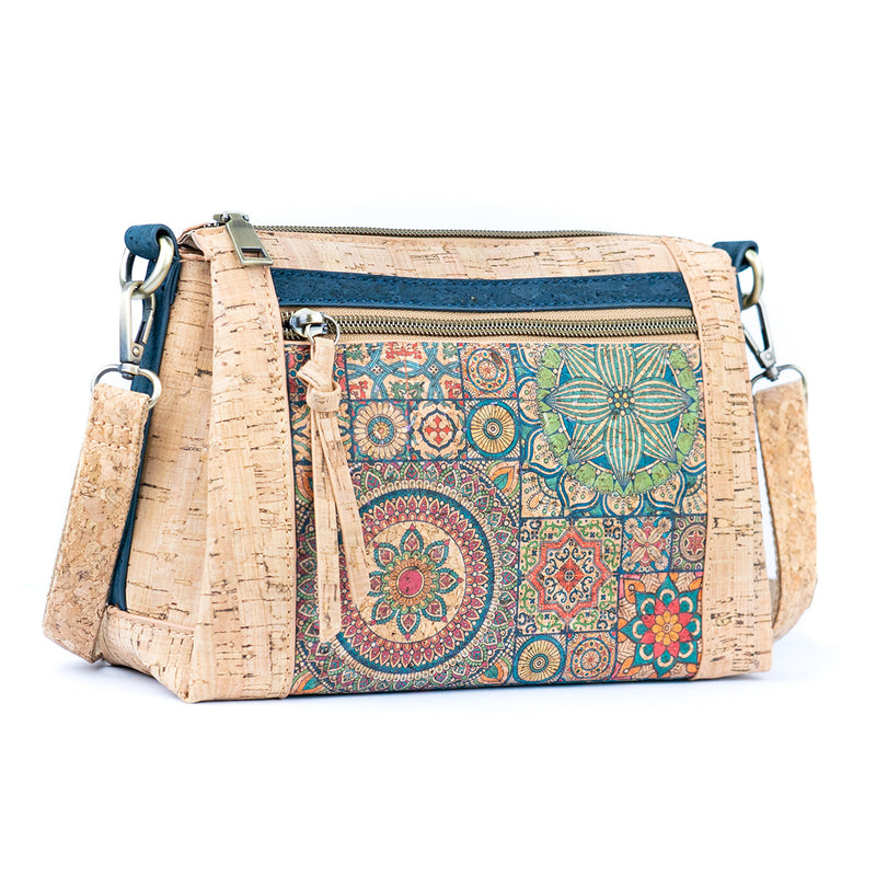 Printed Pattern Women’s Cork Crossbody Bag BAGD-569