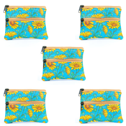 Eco-Friendly Cork Coin Purse with Dual Zippers BAGP-332(5units)