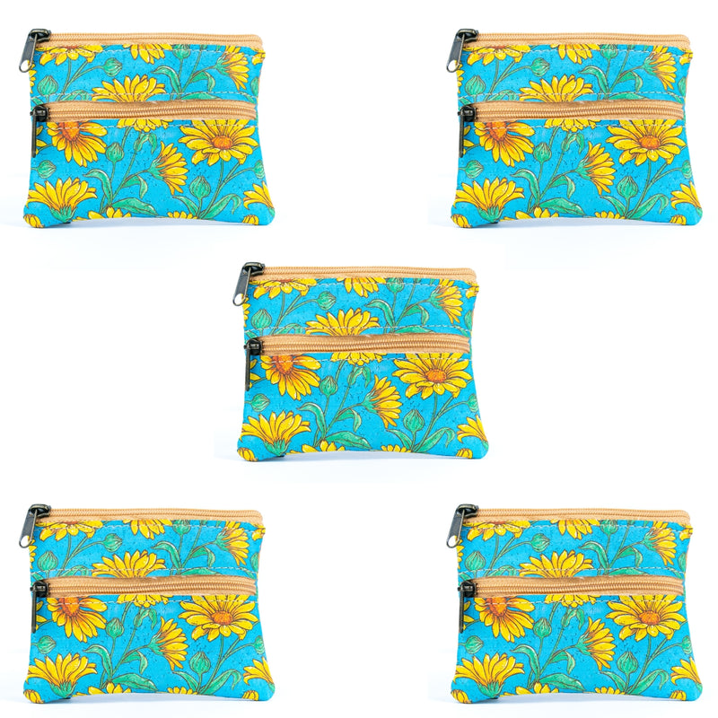 Compact Natural Cork Coin Purse BAGP-332(5units)