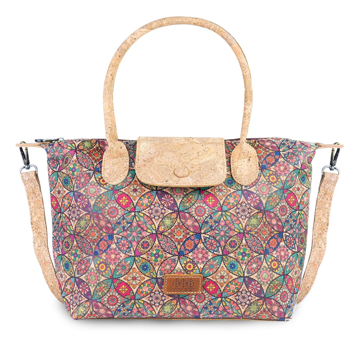 Cork Handbag with Detachable Shoulder Strap BAGD-655