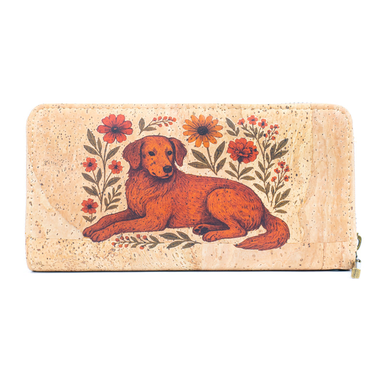 Cork Wallet with Wrist Strap – Dog, Cat, Fox & Squirrel Designs BAG-2020-ABCD