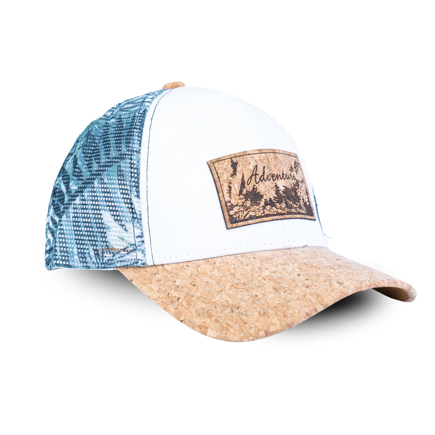 Cork Baseball Cap with Mesh Back - Adventure Trucker Hat L-1191