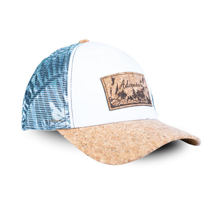 Cork Baseball Cap with Mesh Back - Adventure Trucker Hat L-1191