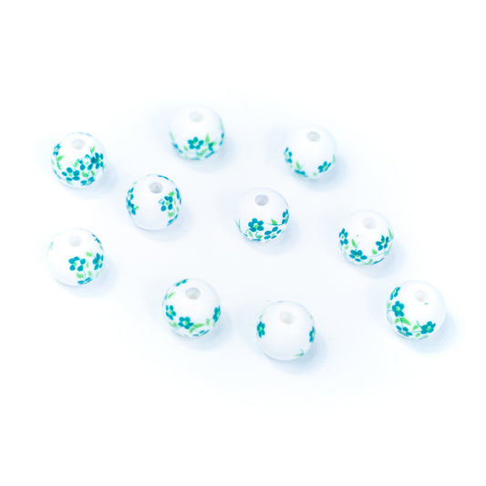 10pcs 2mm round leather Antique ceramic beads  jewelry supplies jewelry finding D-5-2-5（big）