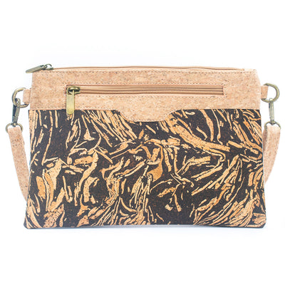 Natural Cork and Coffee Bean Fusion: Women's Crossbody Bag and Clutch Design BAG-2290
