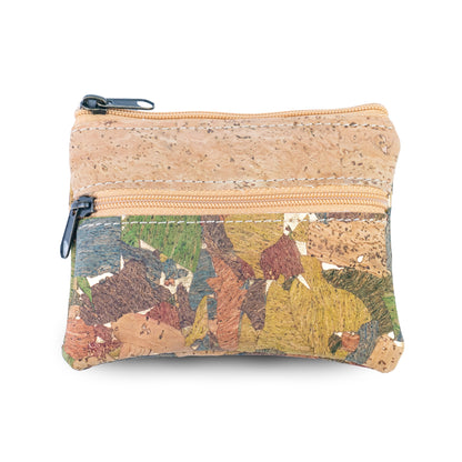 Lisbon Cork Coin Purse with Two Zip Pockets – Pack of 5 | BAGP-289C