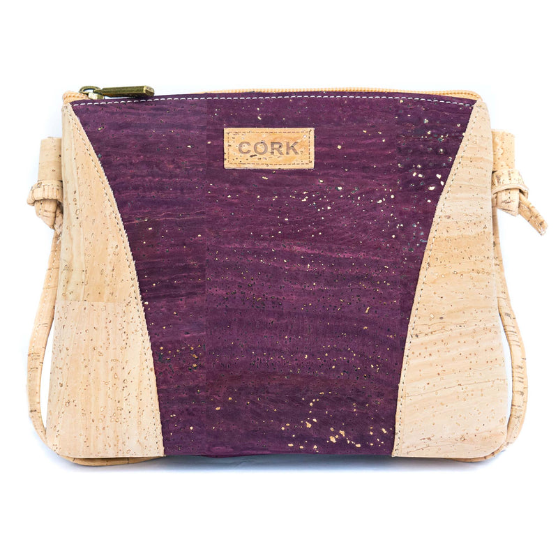 Cork Crossbody Bag Shoulder Purse with Zipper Closure BAGP-328
